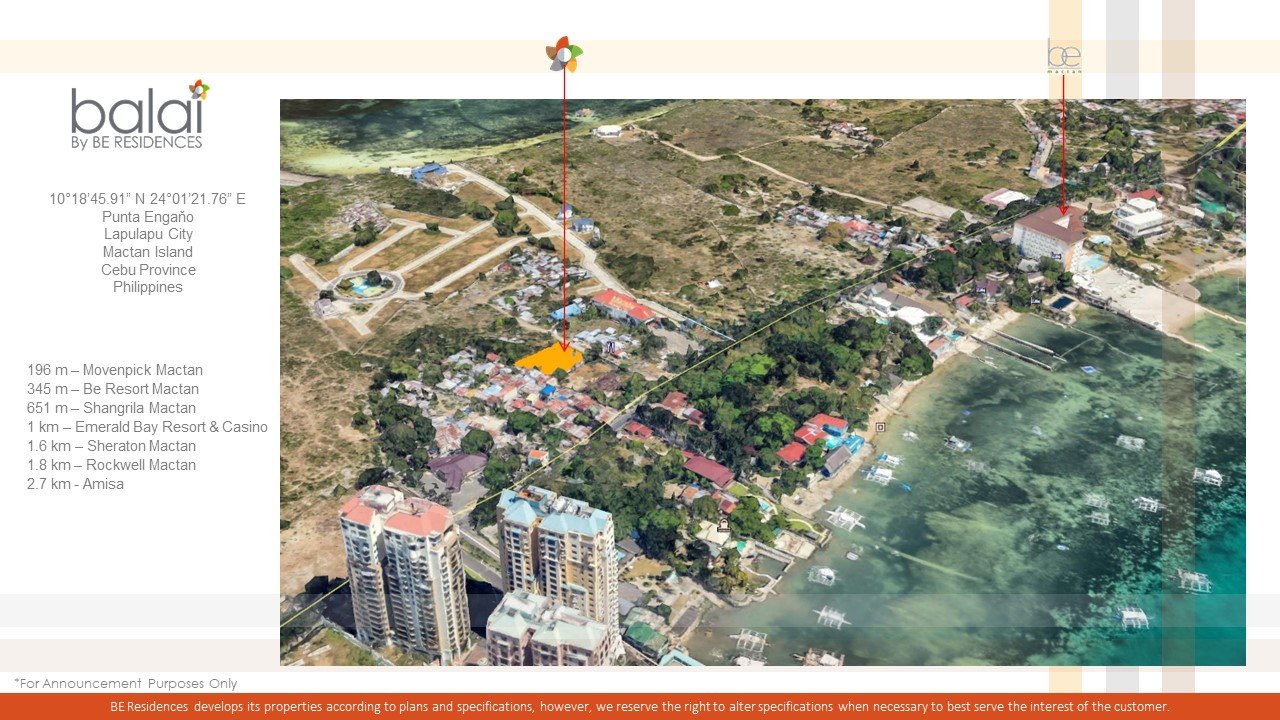 Balai by BE Residences location map — Punta Engano, Lapu-Lapu City